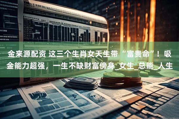 金来源配资 这三个生肖女天生带 “富贵命”！吸金能力超强，一生不缺财富傍身_女生_总能_人生